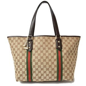 Gucci tote bag shoulder GG brown beige Sherry line